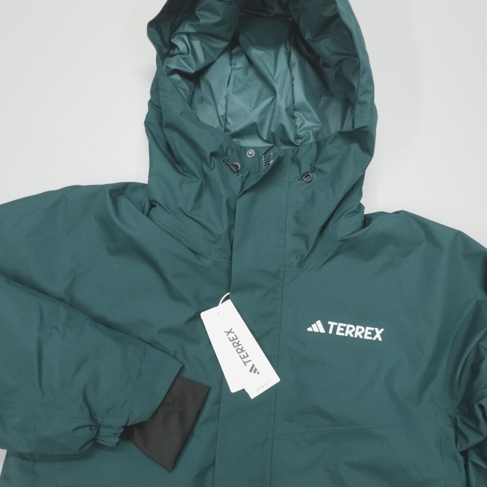 Adidas Terrex Men's S MT 2L Insulated Jacket Aurora Ivy Rain.RDY Ski Snow NWT